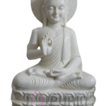 Gautama Buddha Statue: Serene Marble Sculpture | Handcrafted Zen Decor, Meditation Gift | Enlightenment Symbol | Buy Authentic Indian Buddhist Art