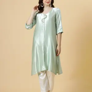 Elegant Pista Green Coord Set Modern Fashion - Premium Two Piece Outfit | Jaipurio