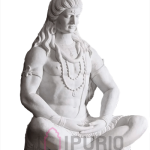 Marble Lord Shiva Statue: 54-inch Temple Grade Sculpture | Premium White Marble | Meditation & Yoga Deity | Sacred Abhishek Murti