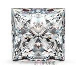 Princess Cut Certified Moissanite Diamond D VVS1 (0.70-12.00 CT) | IGC & GRA Certified | Premium Lab Diamond Alternative