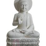 Gautama Buddha Statue: Serene Marble Sculpture | Handcrafted Zen Decor, Meditation Gift | Enlightenment Symbol | Buy Authentic Indian Buddhist Art
