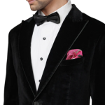 The Opulent Midnight Black Velvet Tuxedo Jacket - Luxurious Style in Sizes S to XL | Jaipurio