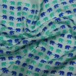 Dual Blue Elephant Pocket Square - Pure Silk | Exquisite Craftsmanship | Jaipurio