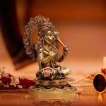 18" Pure Brass Blessing Hanuman Idol | Majestic Temple Murti | Divine Grace Statue