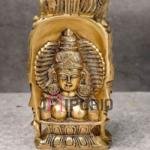Brass Table Top Shiva Idol | Traditional 7.6 × 5.1 cm Sacred Murti | Handcrafted Mahadev Statue for Home Temple | Compact Divine Decor | Jaipurio
