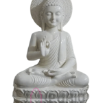 Gautama Buddha Statue: Serene Marble Sculpture | Handcrafted Zen Decor, Meditation Gift | Enlightenment Symbol | Buy Authentic Indian Buddhist Art