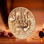 Brass Superfine Gajalakshmi Wall Hanging | 7.5" Divine Elephant Design | Traditional Temple Decor