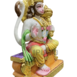 Lord Hanuman Marble Statue: Divine Masterpiece | Luxurious Temple Decor | Authentic Indian Craftsmanship | Sacred Stone Art