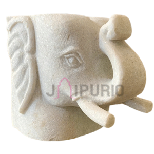 Elephant Statue: Vintage Marble Masterpiece | Luxury HandCrafted Art | Authentic Indian Artistry | Royal Animal Sculpture