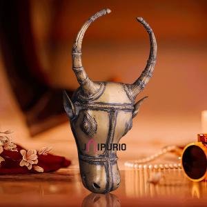 Vintage Brass Bull Face Wall Hanging Superfine Decorative Piece | Jaipurio