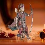 Lord Rama Brass Statue with Bow & Arrow | 26" x 20" x 15" (66 x 50.8 x 38.1 cm) | 16 kg Superfine Stonework Murti | Temple Grade Divine Art | Handcrafted