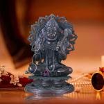 Pure Brass Vintage Finish Lord Hanuman Statue 18" | Superfine Craftsmanship | Lotus Base | 19 kg Powerful Blessing | 11" Width & Depth | Divine Home Decor