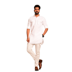White Colour Hunting Kurta Pajama for Men | Outdoor Adventure Wear