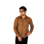 Walnut Brown Sanganeri Print Cotton Shirt | Traditional Block Print, Premium Quality | Handcrafted Rajasthani Design | S to XXL | Shop Now