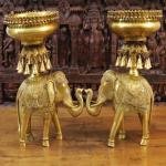 Auspicious Brass Gaja Urli | Grand Temple Elephant Bowl with Bell | Traditional Water Basin | Luxury Home Decor | Sacred Art Collection