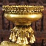 Auspicious Brass Gaja Urli | Grand Temple Elephant Bowl with Bell | Traditional Water Basin | Luxury Home Decor | Sacred Art Collection