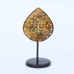Golden Metal T-Light Candle Holder | Designer Tea Light Stand | Luxury Home Decor | Traditional Height 43.18 cm | Premium Light Display