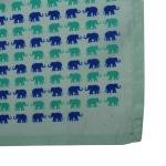 Dual Blue Elephant Pocket Square - Pure Silk | Exquisite Craftsmanship | Jaipurio