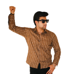 Walnut Brown Sanganeri Print Cotton Shirt | Traditional Block Print, Premium Quality | Handcrafted Rajasthani Design | S to XXL | Shop Now