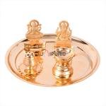 Complete Pooja Thali Set | Lakshmi Ganesh Metal Aarti Plate | Traditional Festival Kit | Bhai Dooj Special | Sacred Ceremony Collection