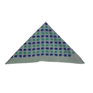 Dual Blue Elephant Pocket Square - Pure Silk | Exquisite Craftsmanship | Jaipurio