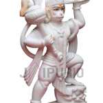 Hanuman Marble Statue | Sacred Bajrang Bali Idol | Temple Altar Art | Divine Protection Murti | Traditional Sculpture