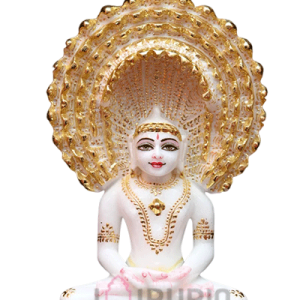 Hand Crafted Jain Parshwanath Statue | Sacred Temple Idol | Traditional Spiritual Art | Divine Tirthankar | Peace Sculpture