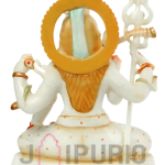 White Marble Shiva Statue | Sacred Mahadev Idol | Temple Grade Moorti | Divine Bholenath | Shankar Murti Art