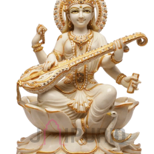 Saraswati Idol Statue | Goddess of Knowledge & Arts | Sacred Learning Deity | Temple Grade Art | Wisdom Sculpture