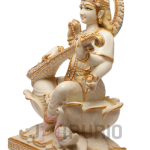 Saraswati Idol Statue | Goddess of Knowledge & Arts | Sacred Learning Deity | Temple Grade Art | Wisdom Sculpture