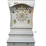 L-Temple 2 | 36 inch Width x 32 inch Depth | Modern Wooden Prayer Cabinet | Space-Saving Corner Mandir | Elegant Home Worship Altar | Contemporary Hindu Temple | Jaipurio