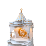 Divya Marble Mandir - Exquisite Temple for Home (42" W x 24" D) | Handcrafted Puja Ghar by Jaipurio