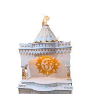 Divya Marble Mandir - Exquisite Temple for Home (42" W x 24" D) | Handcrafted Puja Ghar by Jaipurio