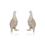 Silver Partridge Cufflink | Sterling Silver | Heirloom Collection | Jaipurio