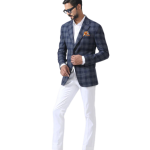 Elite Explorer's Woollen Checks Tuxedo - Sophisticated Style in Sizes S to XL | Jaipurio