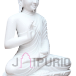 Gautama Buddha Statue: Serene Marble Sculpture | Handcrafted Zen Decor, Meditation Gift | Enlightenment Symbol | Buy Authentic Indian Buddhist Art