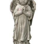 Large Praying Angel Statue: Divine Stone Masterpiece | Garden & Memorial Art | Authentic Craftsmanship | Sacred Sculpture