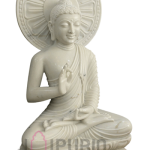 Buddha Statue: Serene Marble Sculpture | Handcrafted Zen Decor, Meditation Gift | Enlightenment Symbol | Buy Authentic Indian Buddhist Art