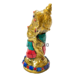 Brass Bal Ganesha Handicraft: 6x3x2 inch Baby Ganesh | Traditional Home & Office Idol | Handcrafted Sacred Art | Child Ganesha Murti