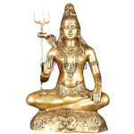 Brass Lord Shiva Shankar Idol: 6x4x9 inch Sacred Statue | Premium Temple Grade | Divine Destroyer Form | Traditional Shiv Murti