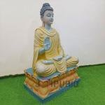 Gautam Buddha Garden & Home Statue | Majestic 152.4 × 91.44 × 60.96 cm Fiberglass Art | Premium 26 kg Meditation Sculpture | Zen Decor