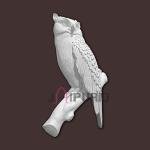 Owl Wall Hanging Sculpture | 76.2 x 61 x 15.2 cm | 4 kg Fiberglass & Marble | Wise Owl Art Decor | Barn Owl Statue | Knowledge Symbol | Jaipurio