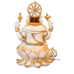 Marble Ganesha Statue: Exquisite Hand-Carved Murti | Divine Decor, Spiritual Gift | Remover of Obstacles | Authentic Indian Art