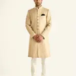 The Ambi Stripe Achkan (S-XL) | Sophisticated Striped Formal Wear | Contemporary Stripe Collection by Jaipurio