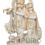 Radha Krishna Statue: Divine Couple Marble Murti | Handcrafted Love Symbol for Temple, Anniversary Gift | Eternal Devotion Home Decor | Buy Authentic Indian Art