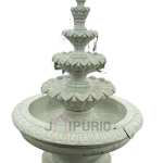 Handcrafted Indoor/Outdoor Fountain: Elegant 60" Marble Waterfall | Luxurious Home & Garden Decor | Authentic Indian Artistry | Serene Water Feature