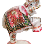 HandCrafted Dancing Elephant: Exquisite 15" Rajasthani Art Sculpture | Luxurious Home Decor | Authentic Indian Artistry | Joyful Animal Statue