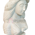 Lady Statue: Exquisite 15" Rajasthani Art Sculpture | Luxurious Home Decor | Authentic Indian Artistry | Elegant Feminine Art Piece