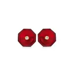 Red Hydro Quartz Cufflinks | Handcrafted Luxury | Refined Accessories | Jaipurio