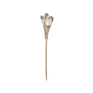 Pearl Claw Lapel Pin - Sterling Silver & Gold Finish | Handcrafted by Local Artisans | Jaipurio